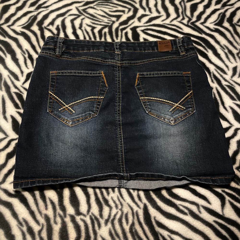 Kina y2k jean skirt